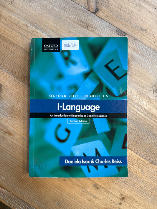 I-Language An Introduction to Linguistics as Cognitive Science 2nd edition