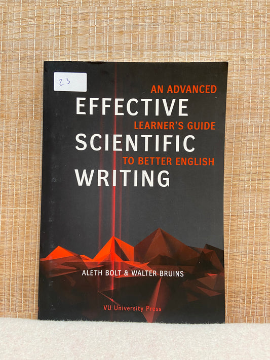 Effective Scientific Writing