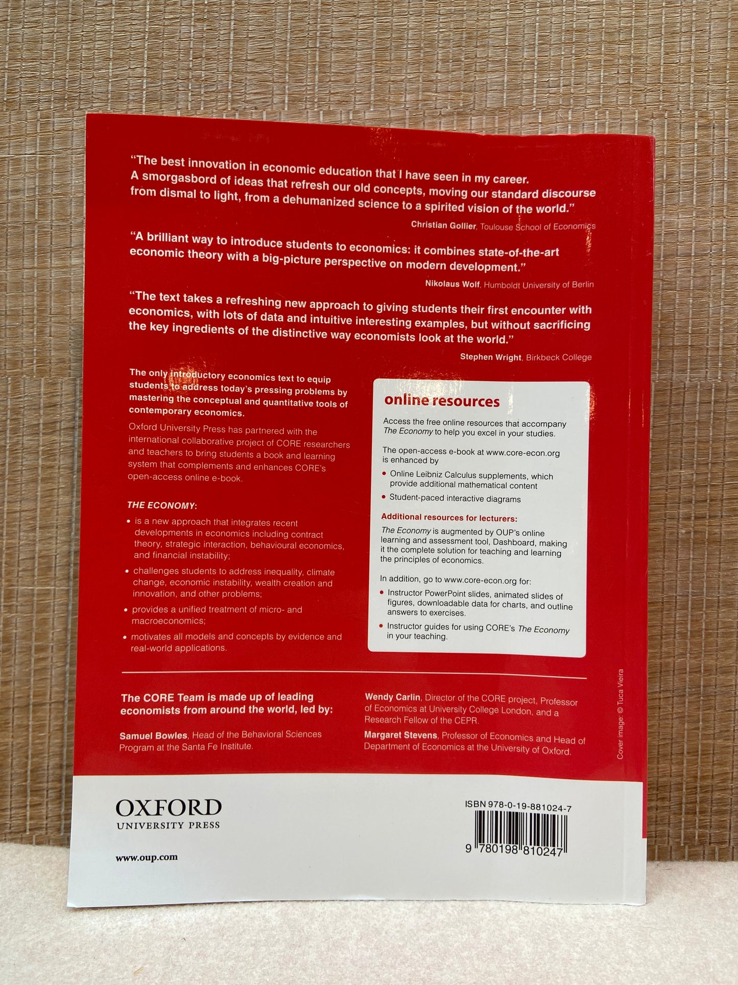 The Economy Economics for a Changing World