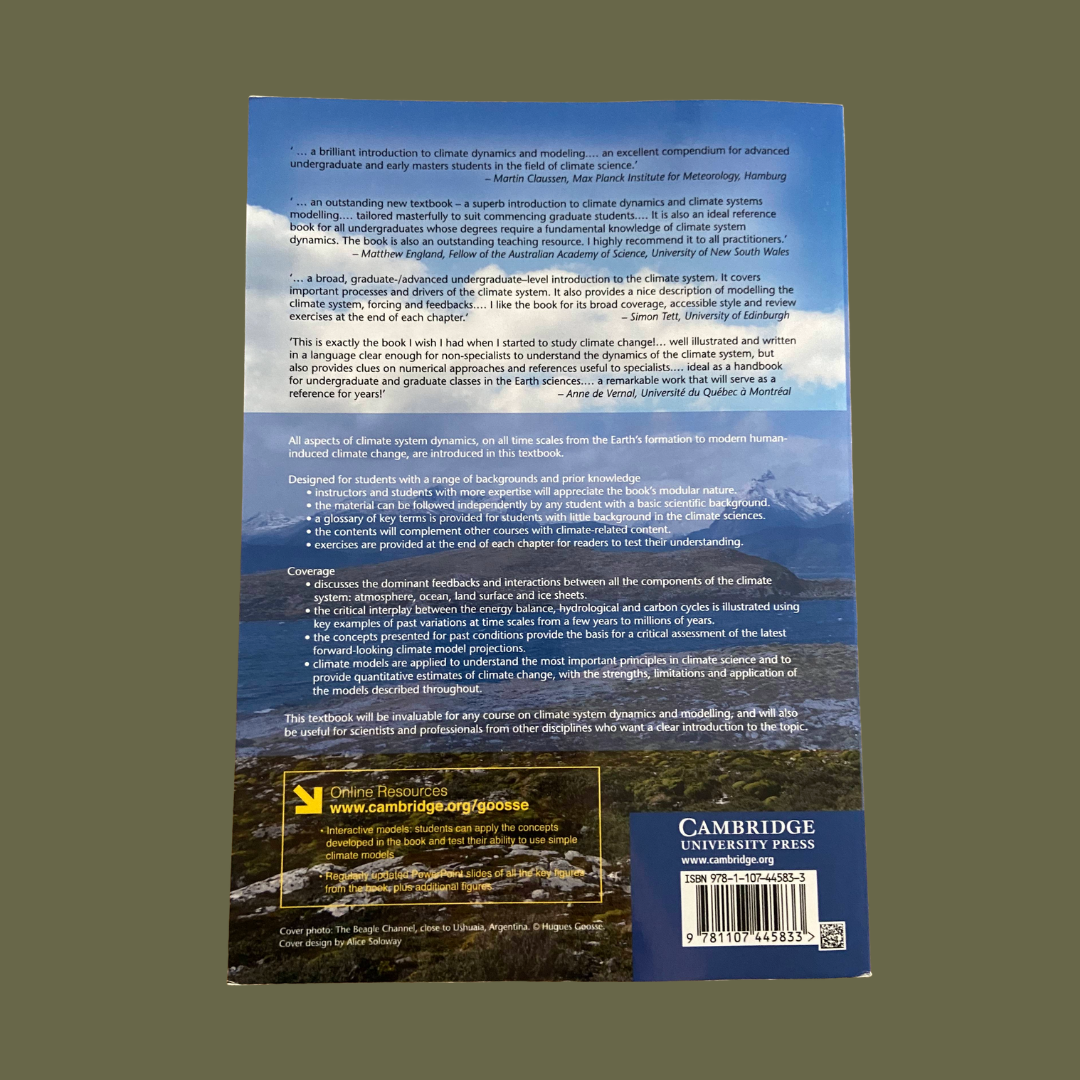 Climate System Dynamics and Modelling