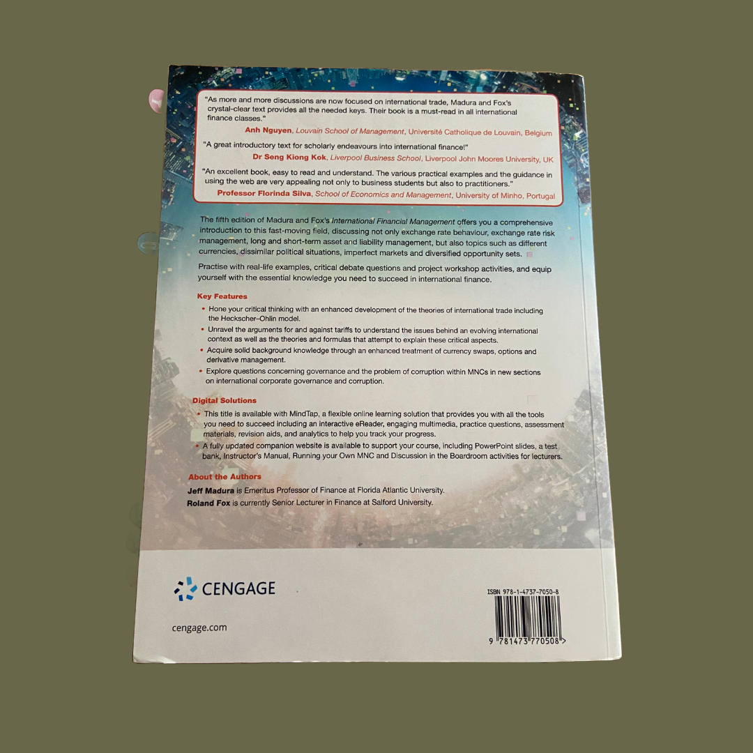 International Financial Managment, 5th ed.